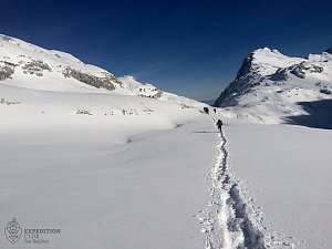 Přechod Totes gebirge - Mrtvých hor - na sněžnicích