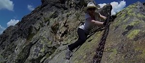 Orla Perc neboli Orlí stezka v Tatrách (z chaty Murowaniec)